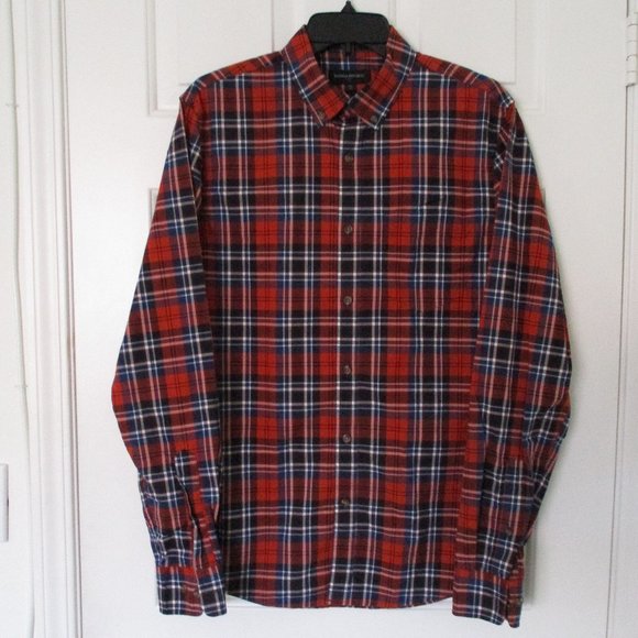 Banana Republic Untucked Fit Mens L/S Cotton Casual Shirt-16/34 Medium Slim Fit* - Picture 1 of 3